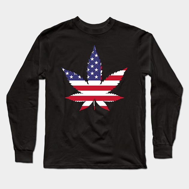 USA (420) Long Sleeve T-Shirt by impacteesstreetwear